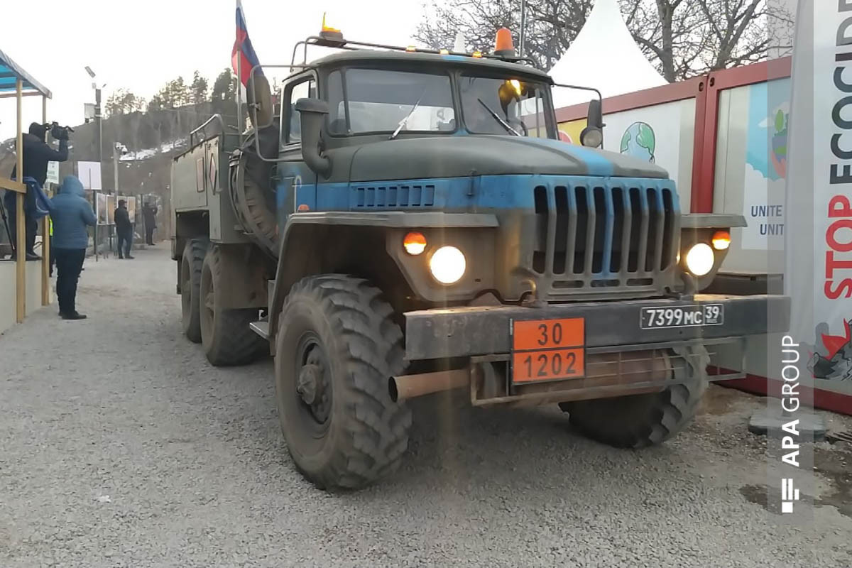 Laçın-Xankəndi yolundan RSK-nın daha 11 maşını keçib - VİDEO  - YENİLƏNİB-3 