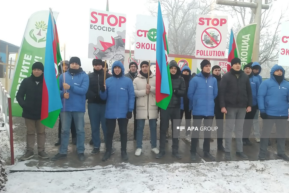 Peaceful protests of Azerbaijani eco-activists on Lachin–Khankendi road enter 58th day-PHOTO 