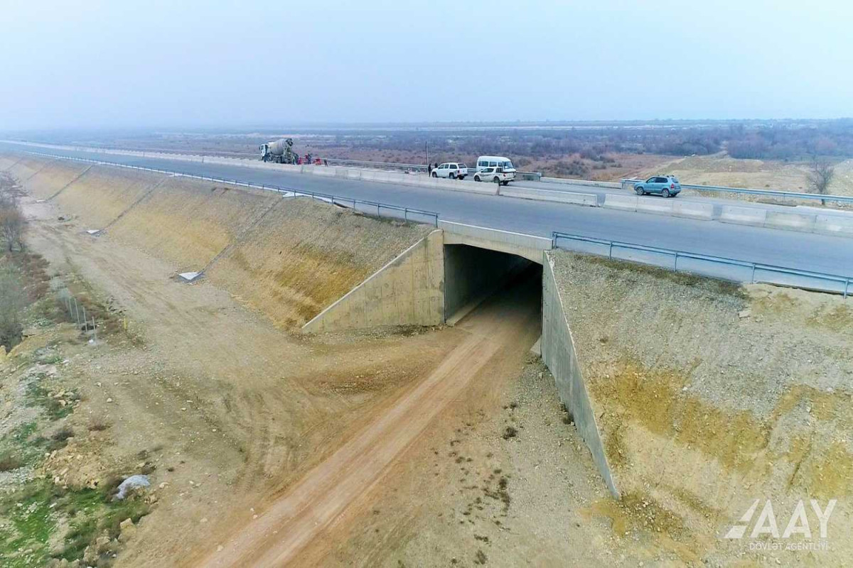 Yeni magistral avtomobil yolunun tikintisi son mərhələdə davam etdirilir - FOTO  - VİDEO 
