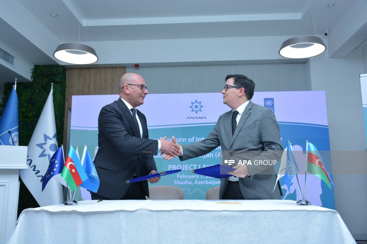 ANAMA, EU, and UNDP sign documents in Azerbaijan's Shusha