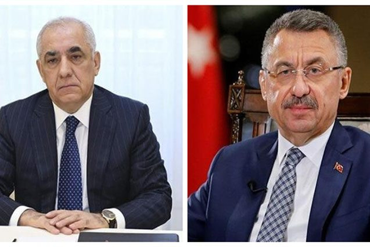 Ali Asadov, the Prime Minister of the Republic of Azerbaijan, and Fuat Oktay, the Vice President of the Republic of Türkiye