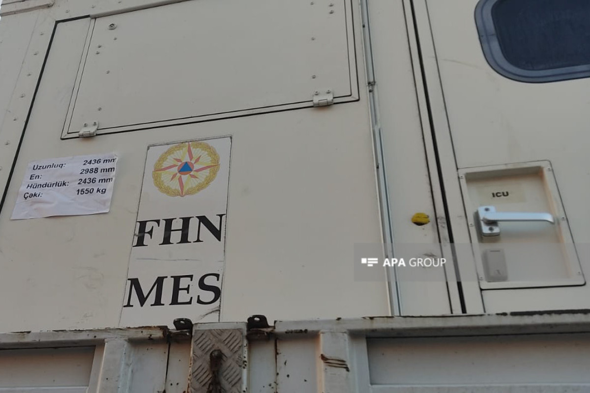 FHN tərəfindən Kahramanmaraşda mobil səhra hospitalı quraşdırılır - FOTO  - YENİLƏNİB 