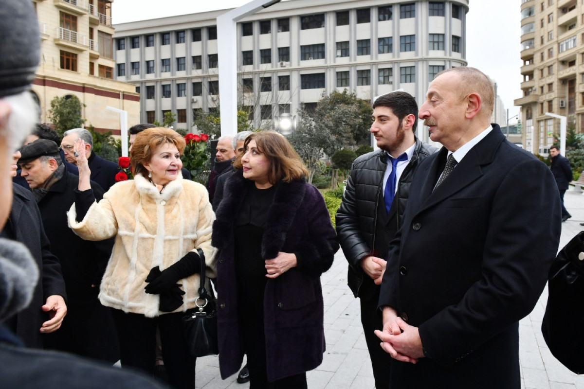 Azerbaijani President attended inauguration monument to Tofig Guliyev in Baku