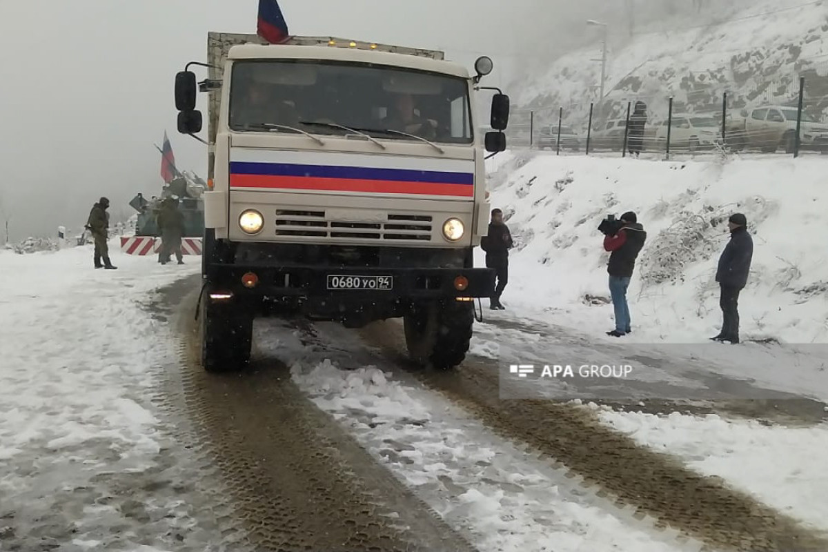 Laçın-Xankəndi yolundan RSK-nın daha bir maşın karvanı keçib - VİDEO  - YENİLƏNİB-1 