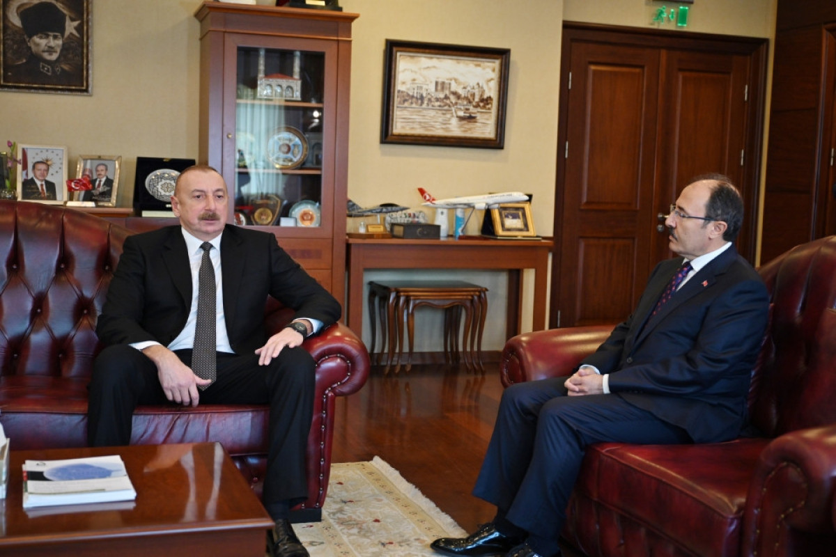 President Ilham Aliyev visited the embassy of Türkiye in Azerbaijan, and expressed condolences over heavy losses-UPDATED 