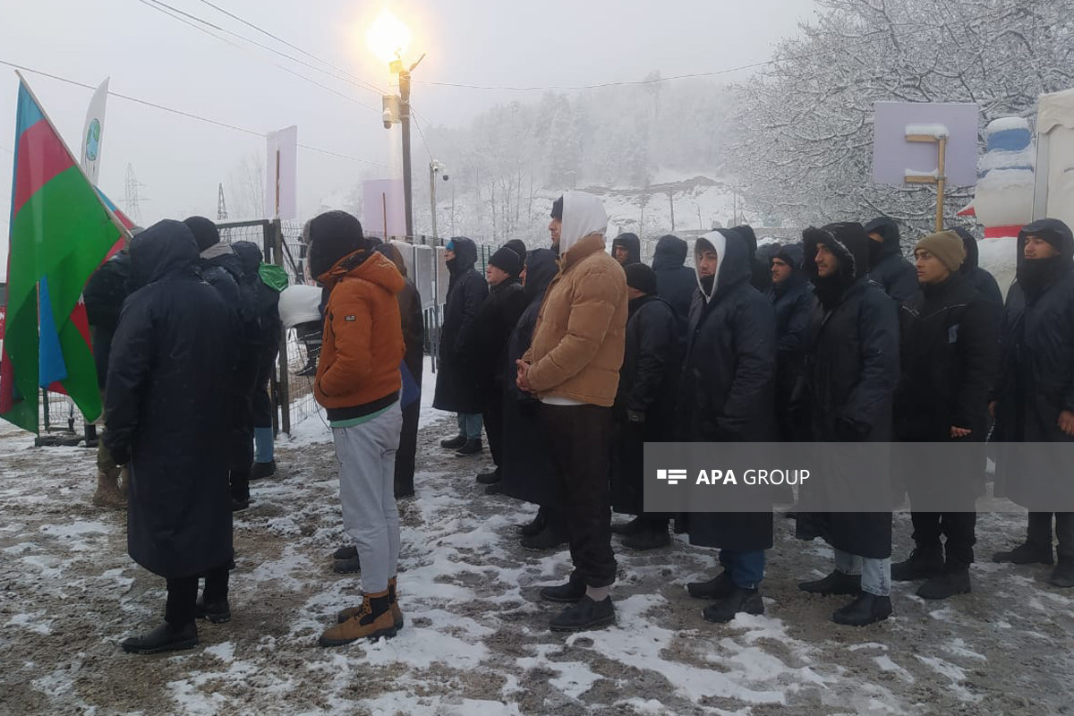 Peaceful protests of Azerbaijani eco-activists on Lachin–Khankendi road enter 60th day-PHOTO 
