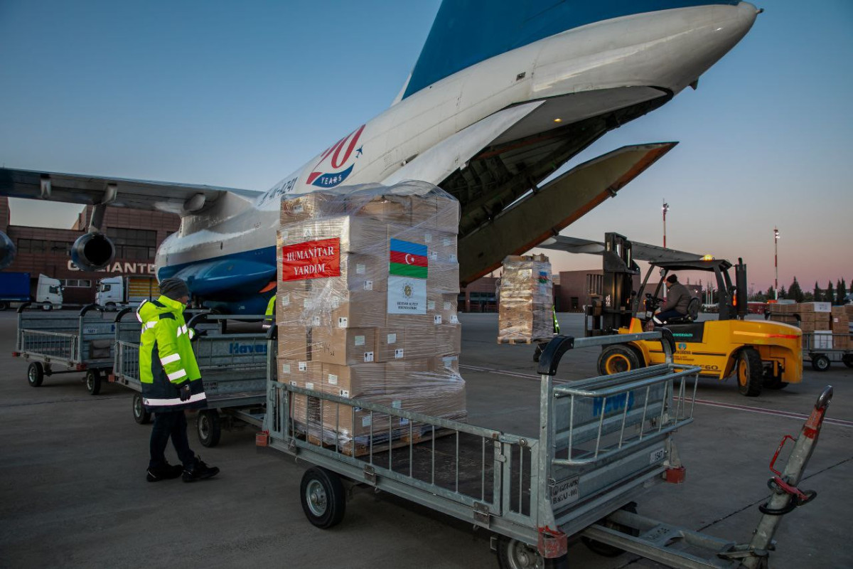 Humanitarian aid sent by the Heydar Aliyev Foundation on the instructions of Mehriban Aliyeva is in Gaziantep-PHOTO -UPDATED -VIDEO 