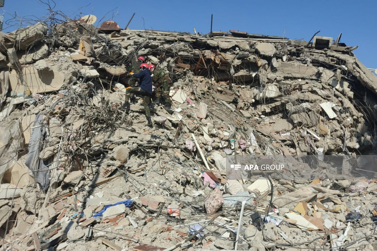 Спасатели МЧС Азербайджана извлекли из-под завалов в Кахраманмараше тело еще одного человека-ОБНОВЛЕНО -ФОТО 