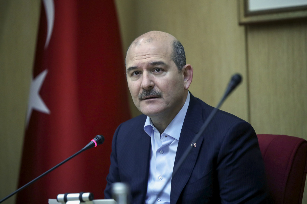 Süleyman Soylu FHN-in mobil səhra hospitalına baş çəkib - VİDEO 