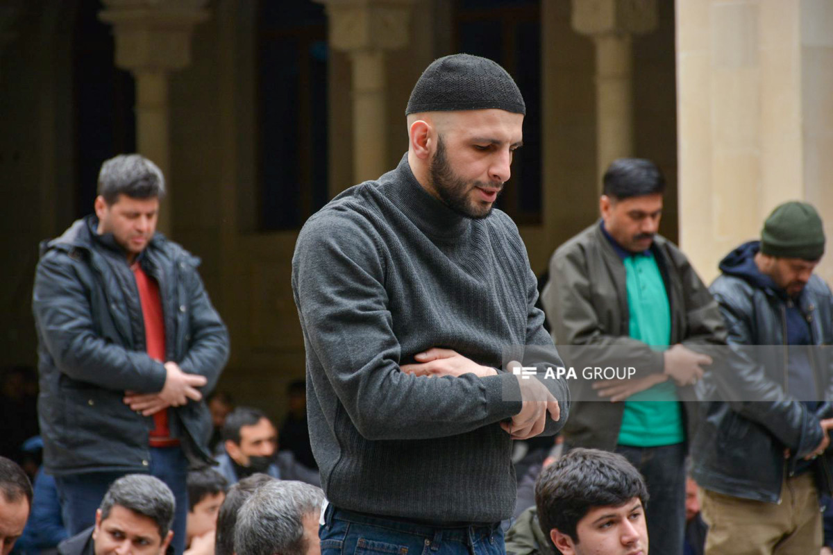 Funeral prayers performed in Azerbaijani mosques for quake victims in Turkiye-PHOTO 