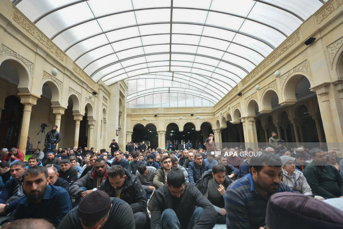 Funeral prayers performed in Azerbaijani mosques for quake victims in Turkiye-PHOTO 