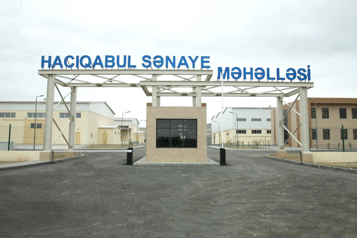 Hacıqabul Sənaye Məhəlləsində məhsul istehsalı 8 dəfə artıb