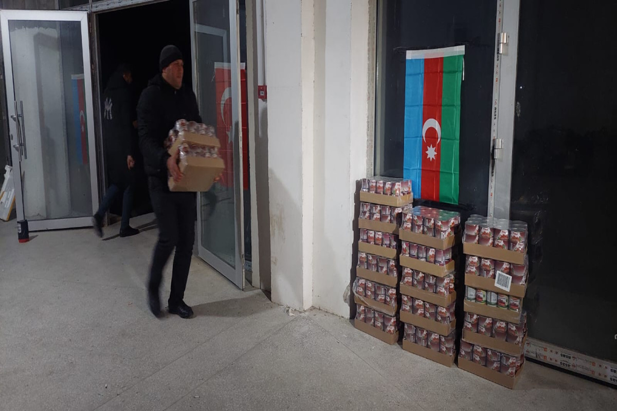 Türkiyədəki zəlzələdən zərərçəkənlərə yardım aksiyasına Oğuz rayonu da qoşulub - FOTO 