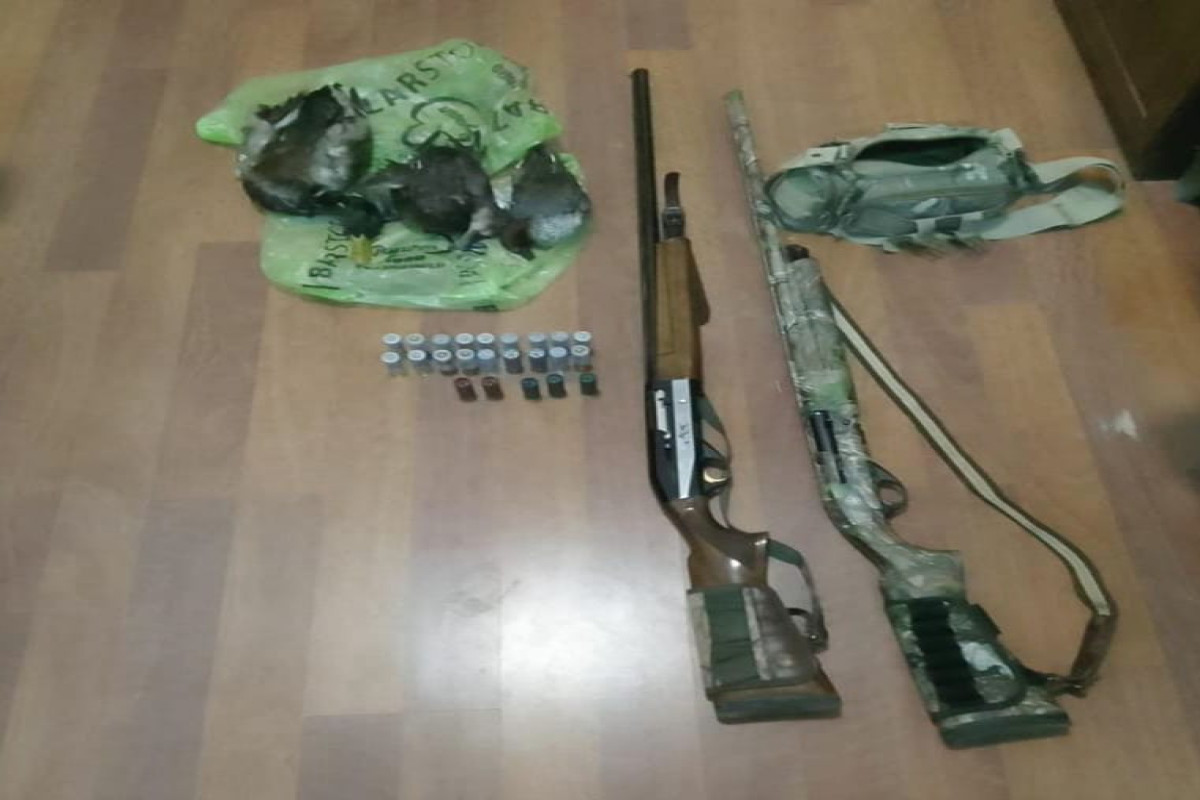 Hacıqabulda qanunsuz ov edən beş nəfər saxlanılıb