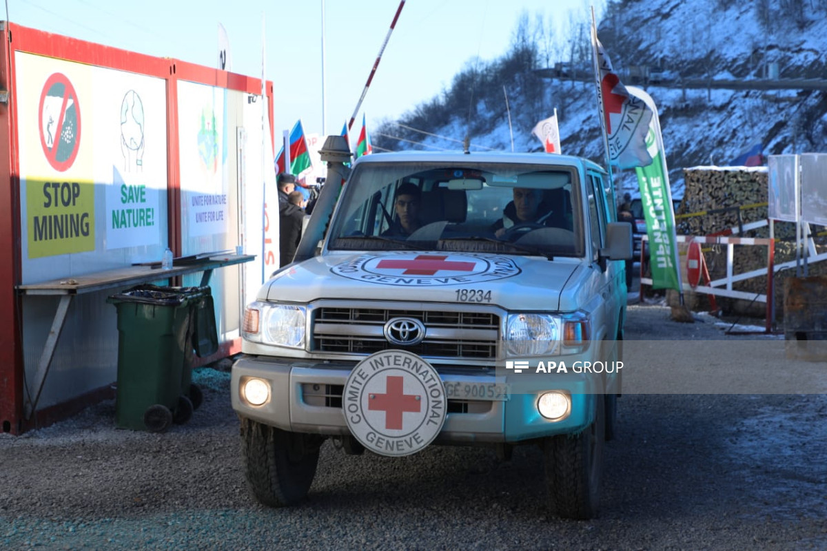 Vehicles belonging to ICRC made an unhindered passage through Azerbaijan