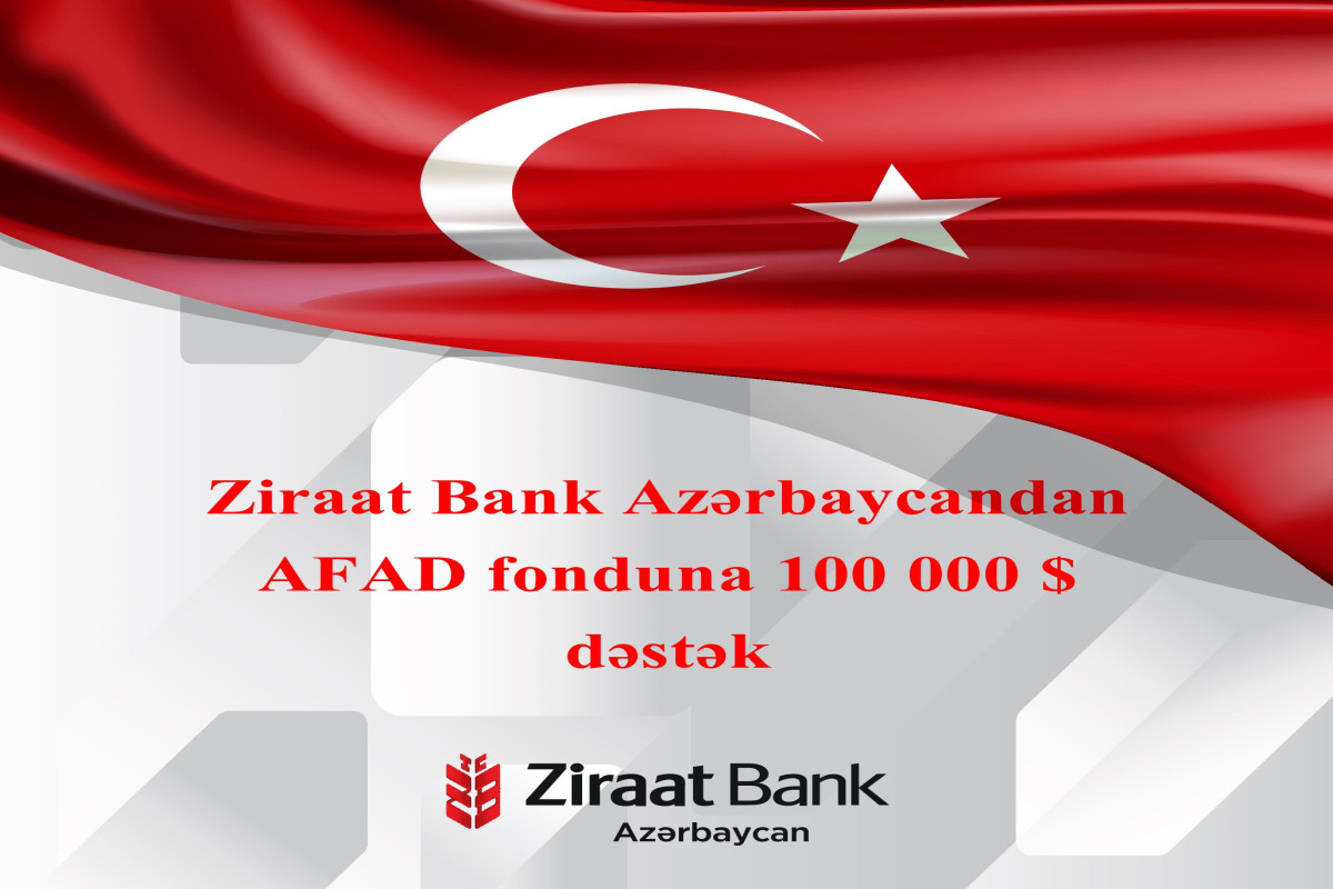 "Ziraat Bank Azərbaycan" AFAD-a 100 min dollar ianə edib - FOTO 