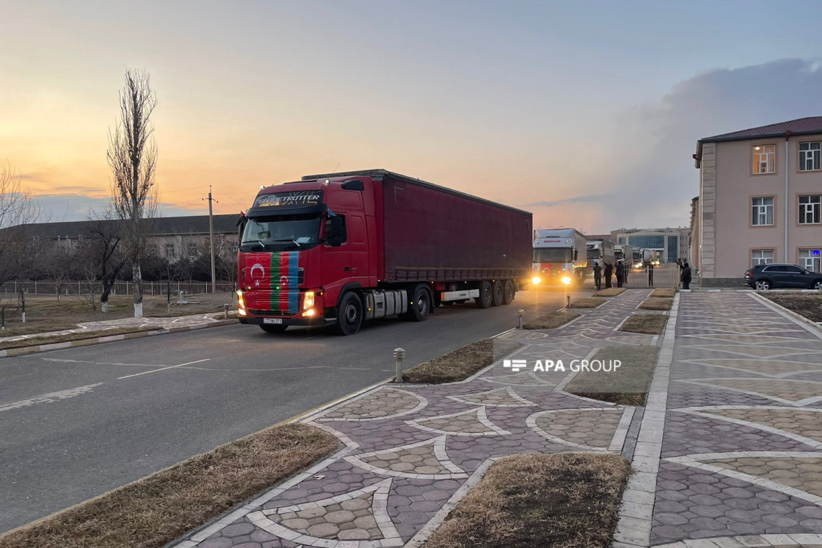 Naxçıvandan Türkiyənin zəlzələ bölgəsinə 52 TIR humanitar yardım göndərilib