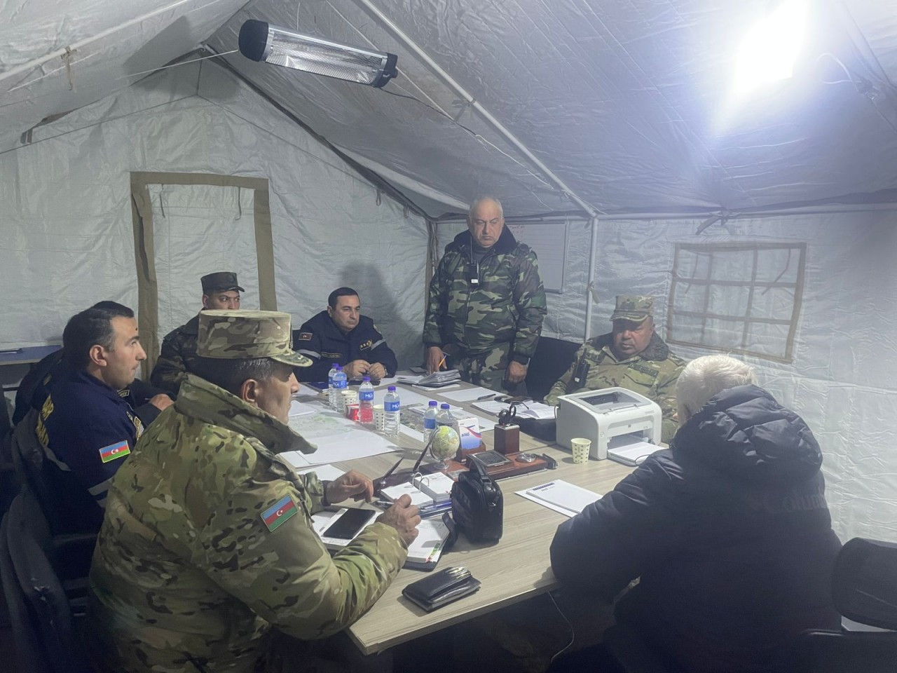 FHN-in zəlzələ bölgəsindəki qərargahında atılacaq növbəti addımlar müzakirə edilib - FOTO 
