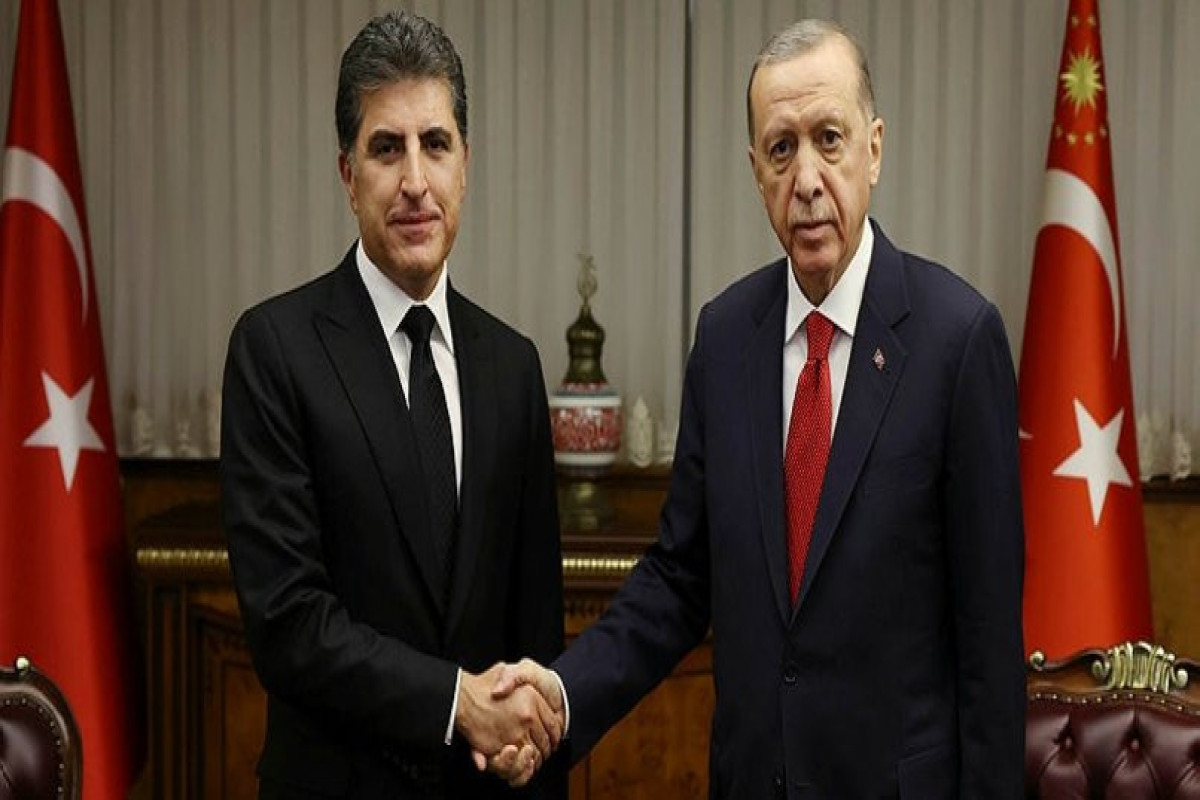 Ərdoğan İraq Kürd muxtariyyətinin rəhbəri ilə görüşüb