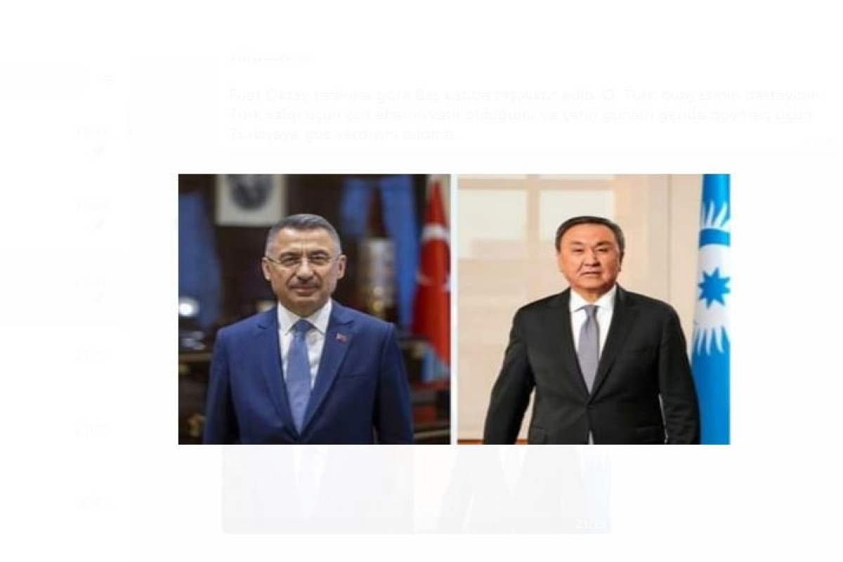 Türk Dövlətləri Təşkilatının Baş katibi Türkiyənin vitse-prezidenti ilə görüşüb