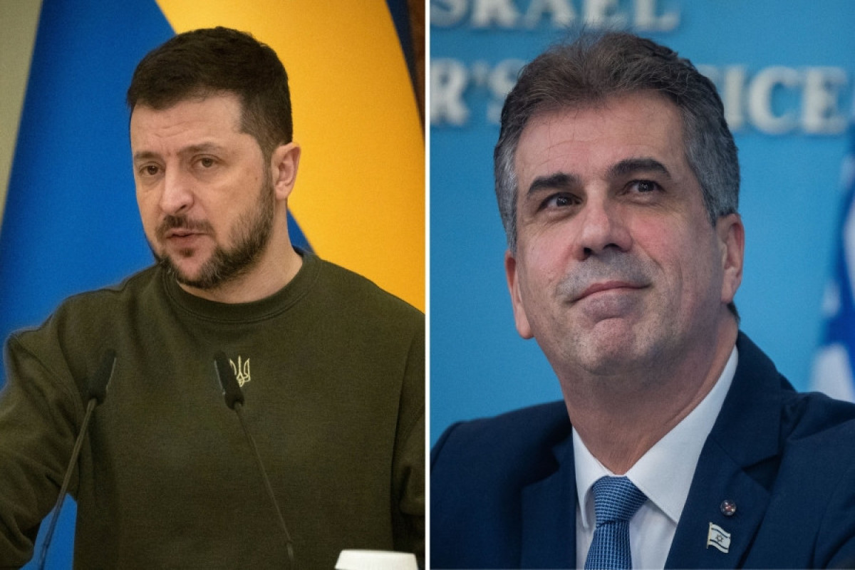 Zelenski İsrailin XİN başçısı ilə görüşüb