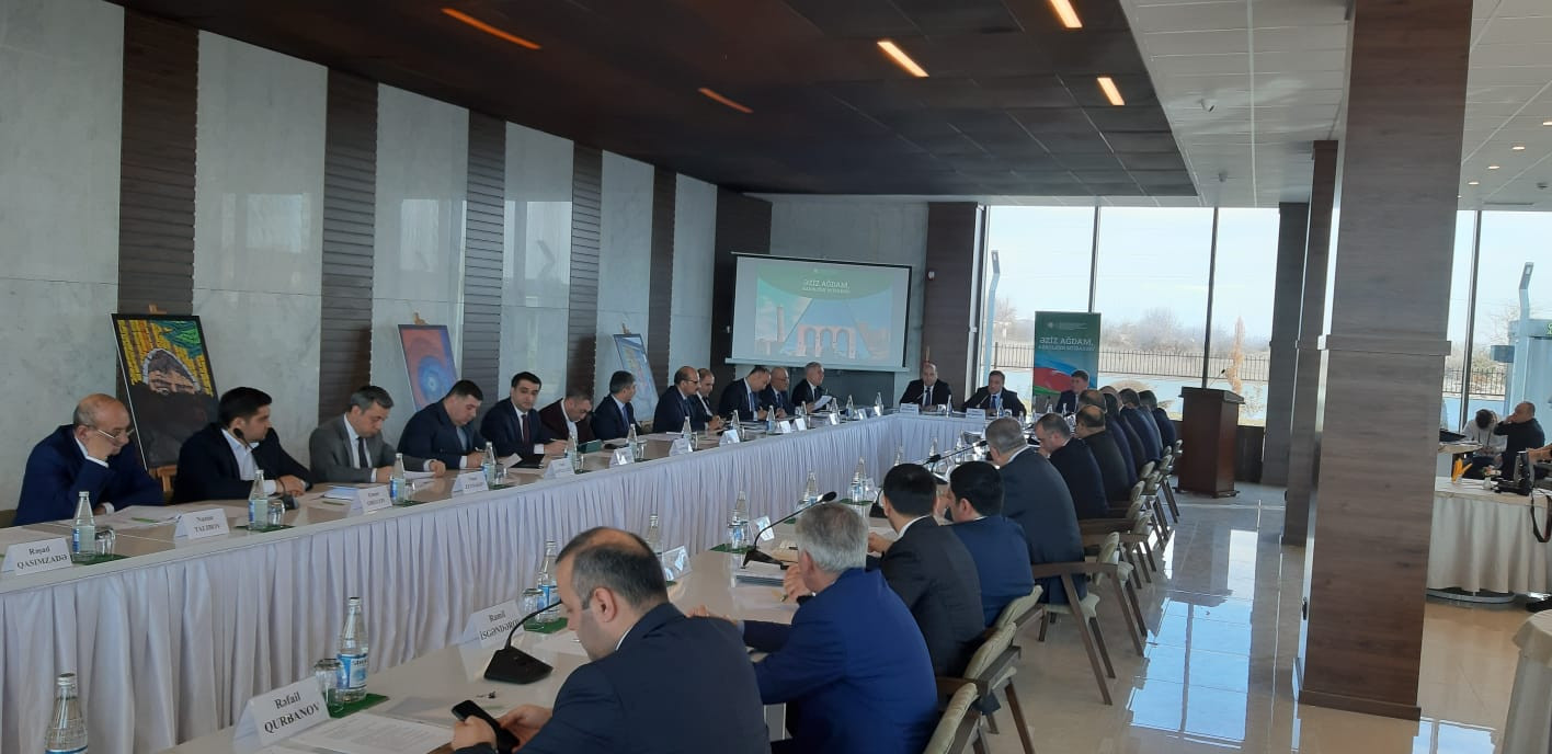 Ağdamda mühüm iclas keçirilir - FOTOLAR 2 Ağdamda Şəhərsalma üzrə işçi qrupunun növbəti iclası keçirilir