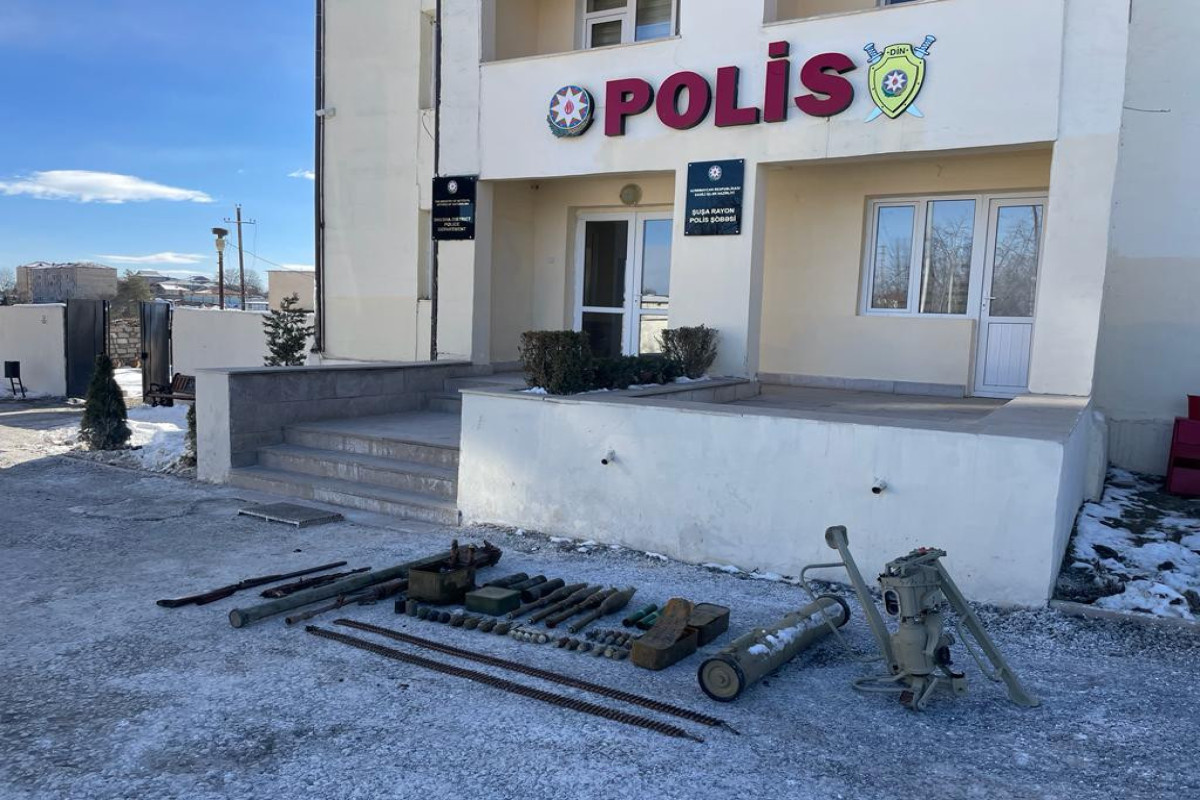 Şuşada xeyli silah-sursat aşkarlanıb - FOTO 