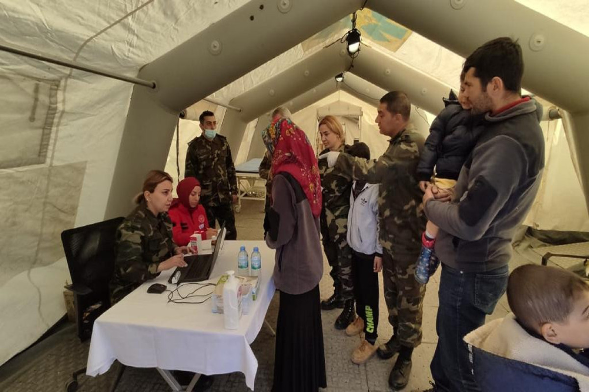 FHN-in Türkiyədəki mobil səhra hospitallarında 930 nəfərə tibbi xidmət göstərilib