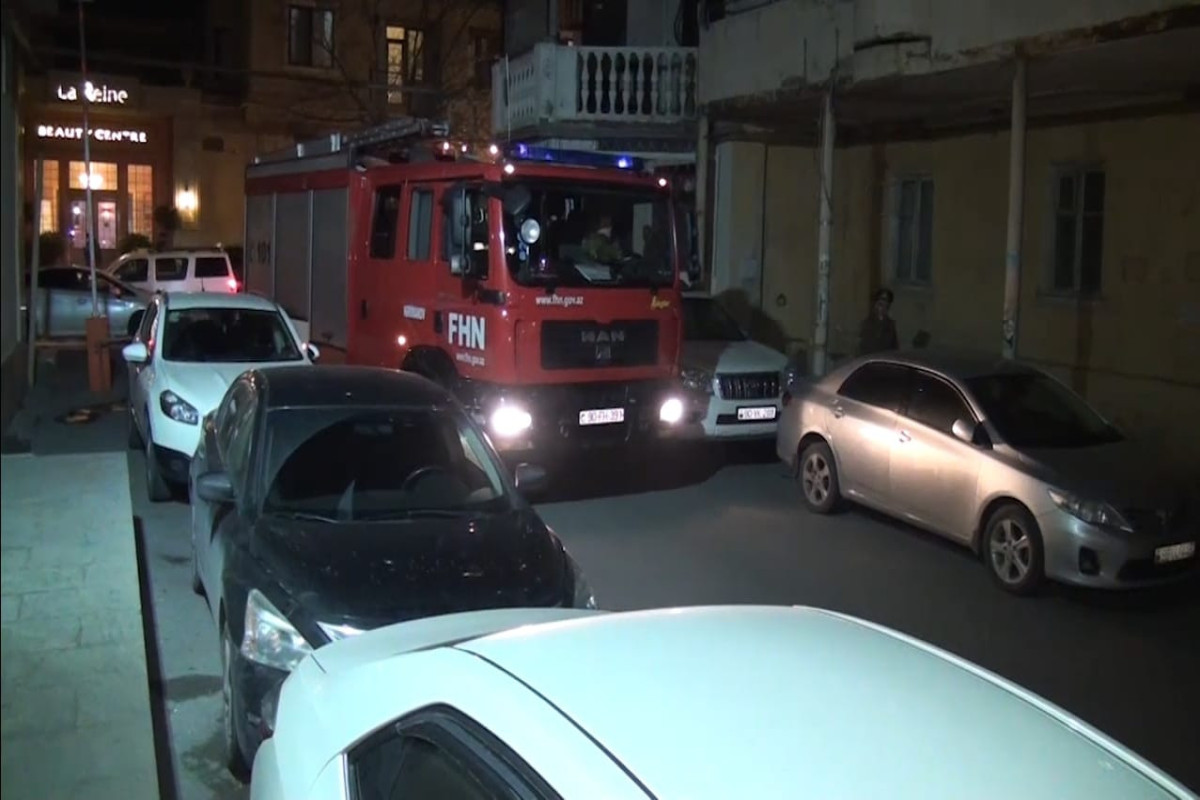 FHN şərti yanğın təlimi keçirib - VİDEO 
