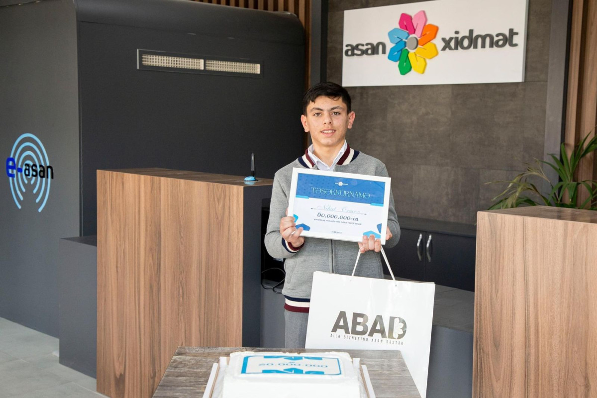 “ASAN xidmət”ə 60 milyonuncu müraciət Zəngilanda qeydə alınıb
