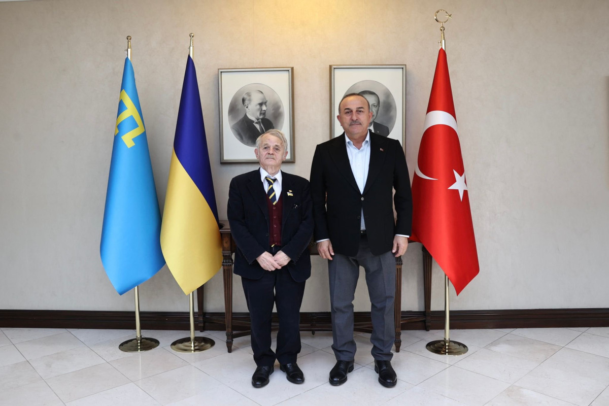 Çavuşoğlu Mustafa Kırımoğlunu qəbul edib