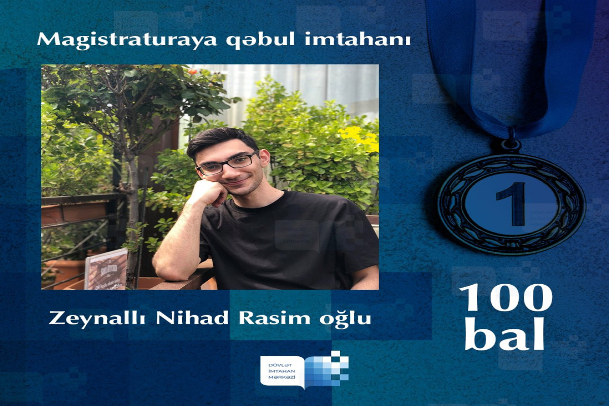 Magistraturaya qəbul imtahanında bir nəfər maksimum bal toplayıb