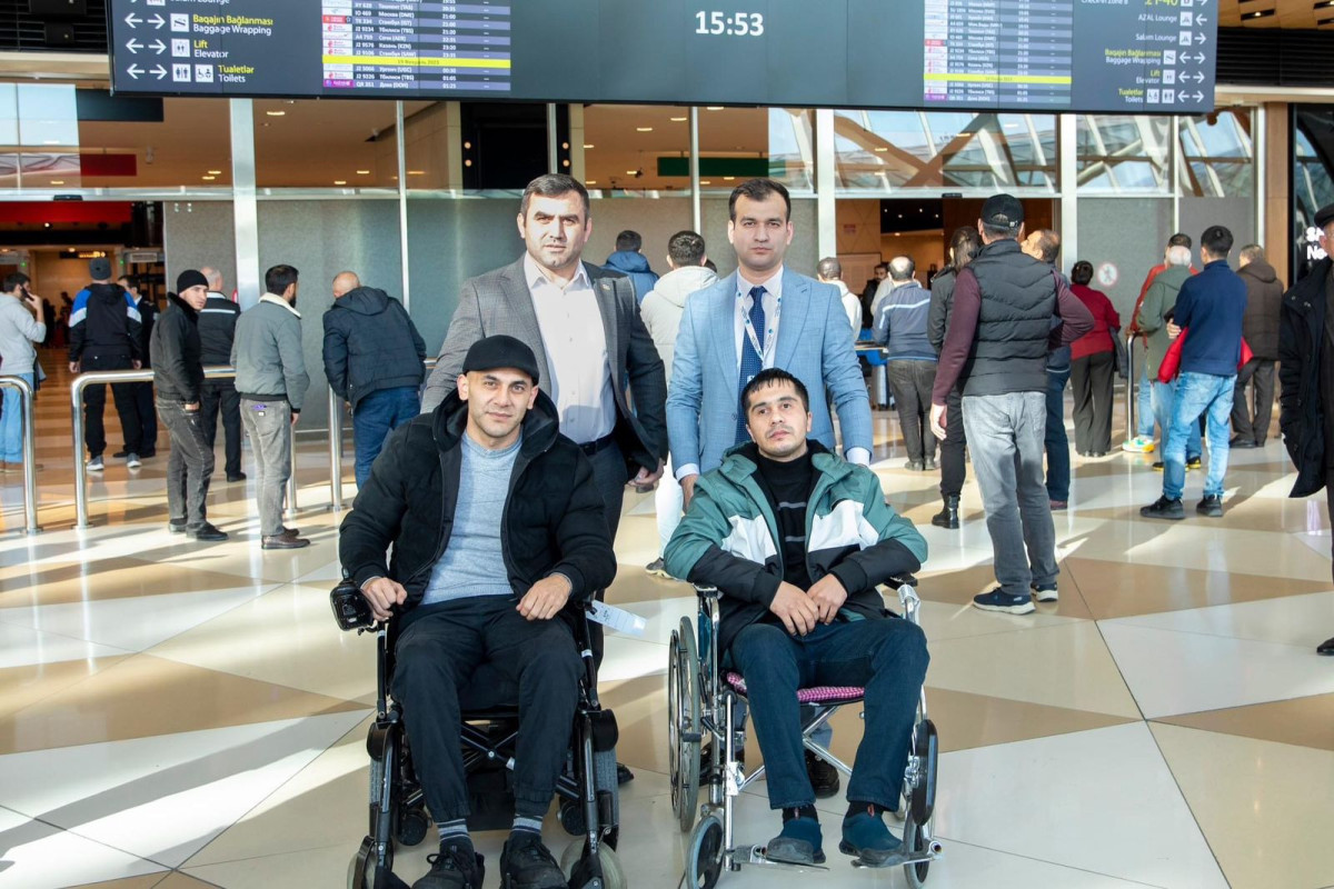 Türkiyədə müalicə olunan daha 2 qazi Vətənə qayıdıb