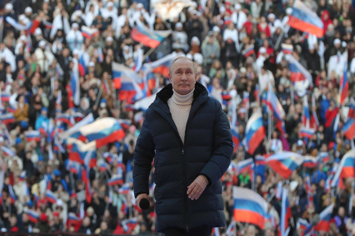 Putin “Lujniki” stadionunda konsertdə iştirak edib
