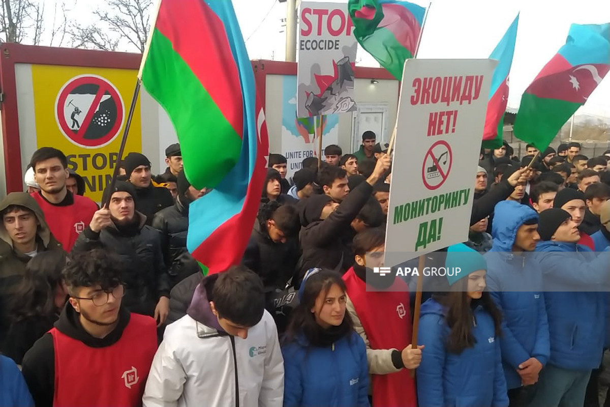 Revival observed in protest  on Azerbaijan's Lachin-Khankandi road: eco-activists appeal world community-VIDEO 
