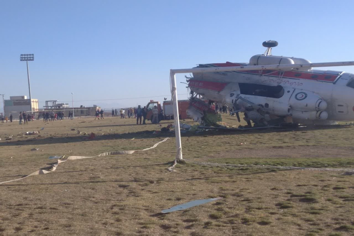 Helicopter carrying Iran’s sports minister crashes-PHOTO 