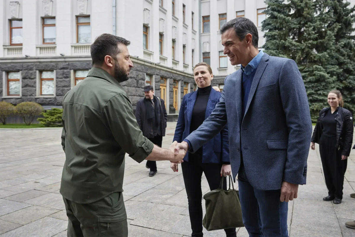 Ukrayna və İspaniya liderləri Kiyevdə görüşüb
