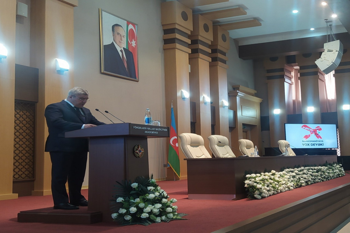 FHN Akademiyasında narkomaniyaya qarşı maarifləndirmə tədbiri keçirilib - FOTO 