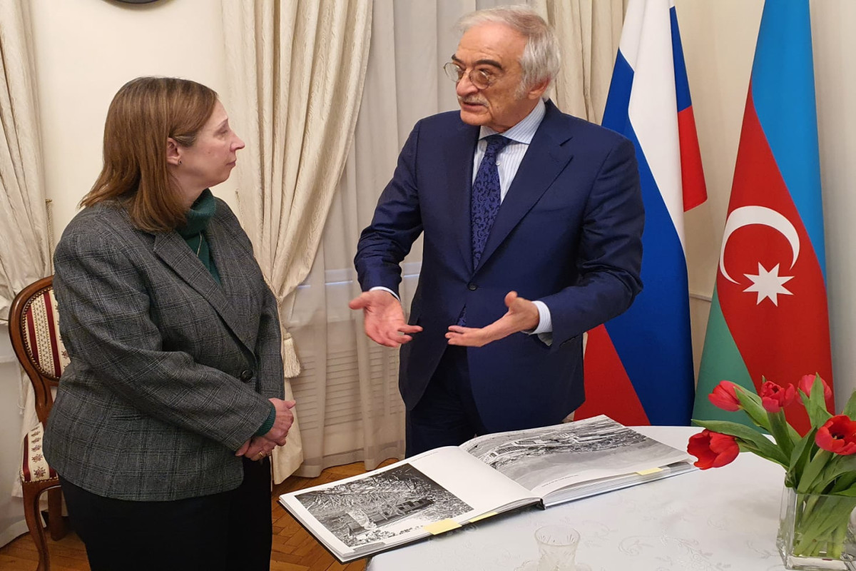Azerbaijani ambassador to Russia receives the US ambassador to Russia