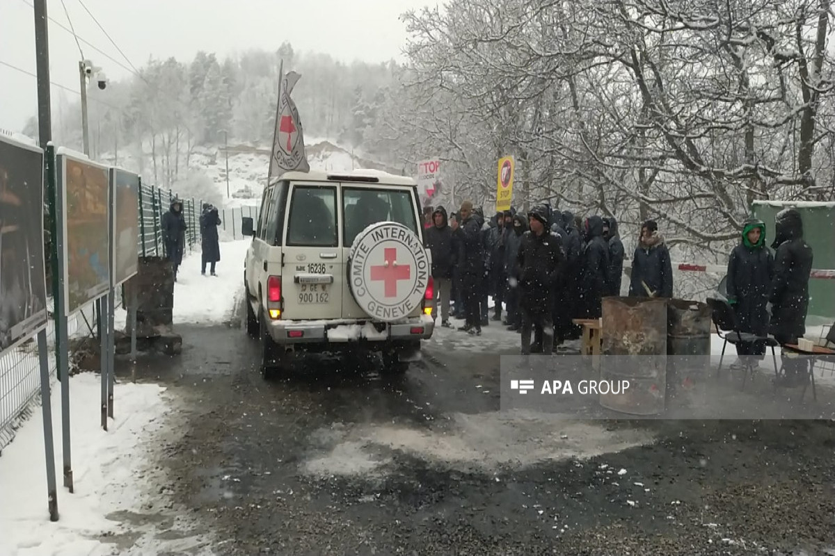 ICRC vehicles passed through Azerbaijan
