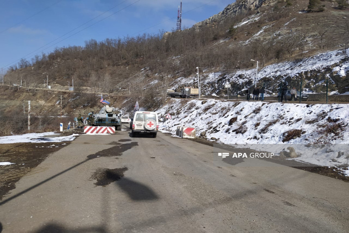 Vehicles belonging to ICRC unimpededly passed through Azerbaijan's Lachin-Khankendi road-UPDATED -PHOTO 