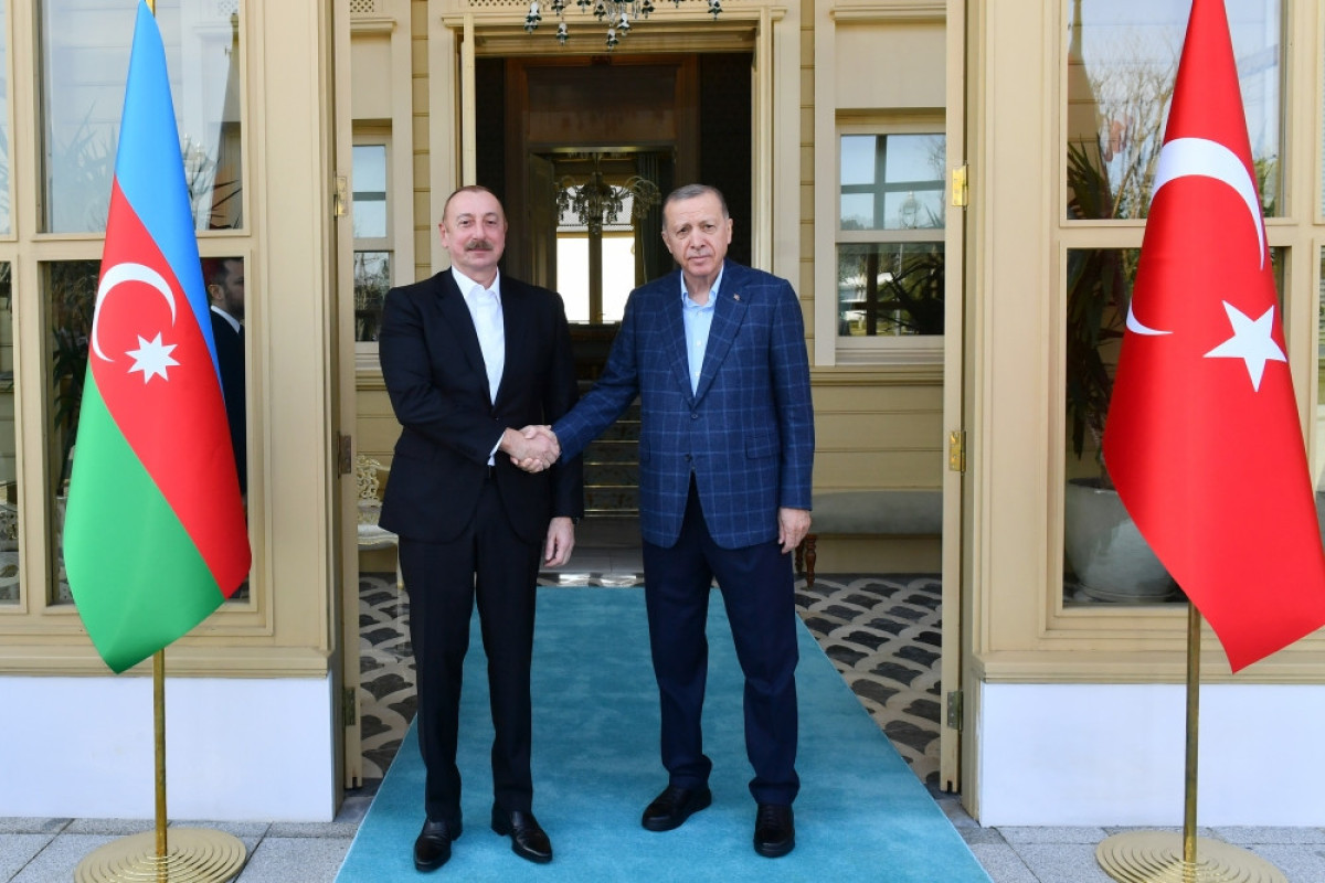 President of the Republic of Azerbaijan Ilham Aliyev, President of Türkiye Recep Tayyip Erdogan