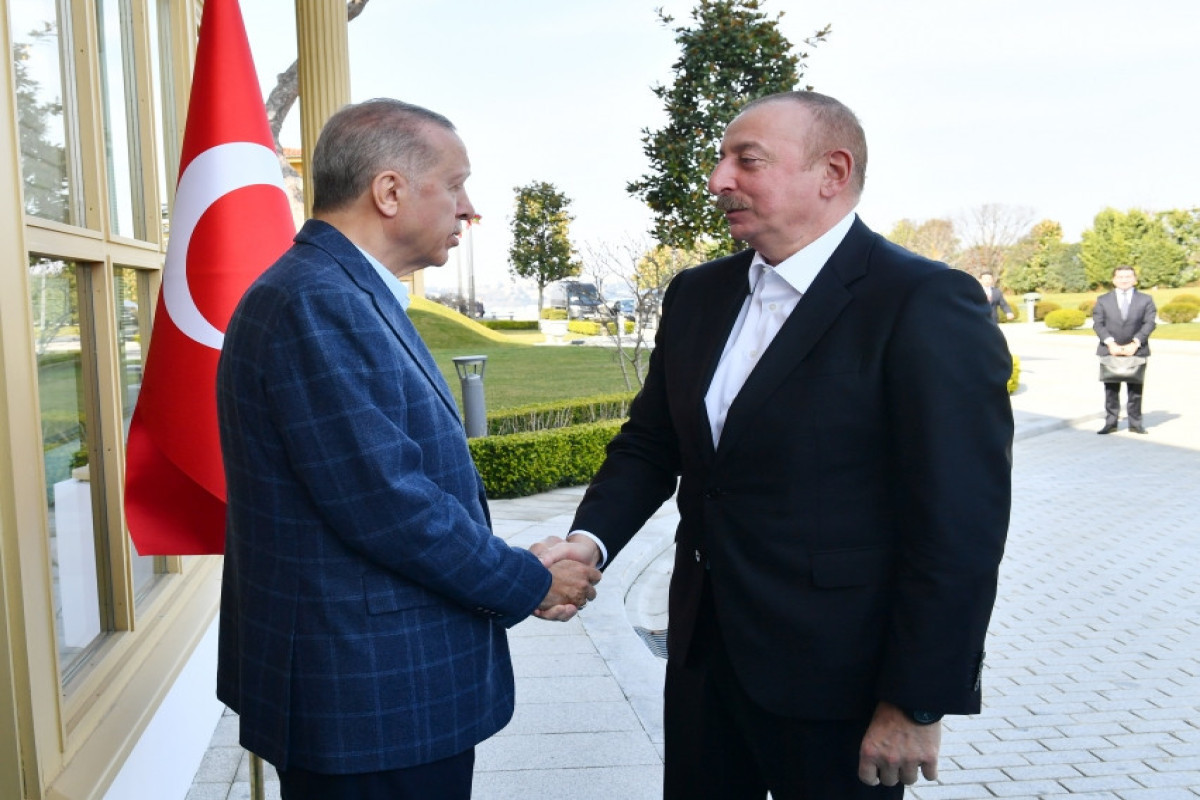 the Azerbaijani President Ilham Aliyev and the Turkish President Recep Tayyip Erdogan