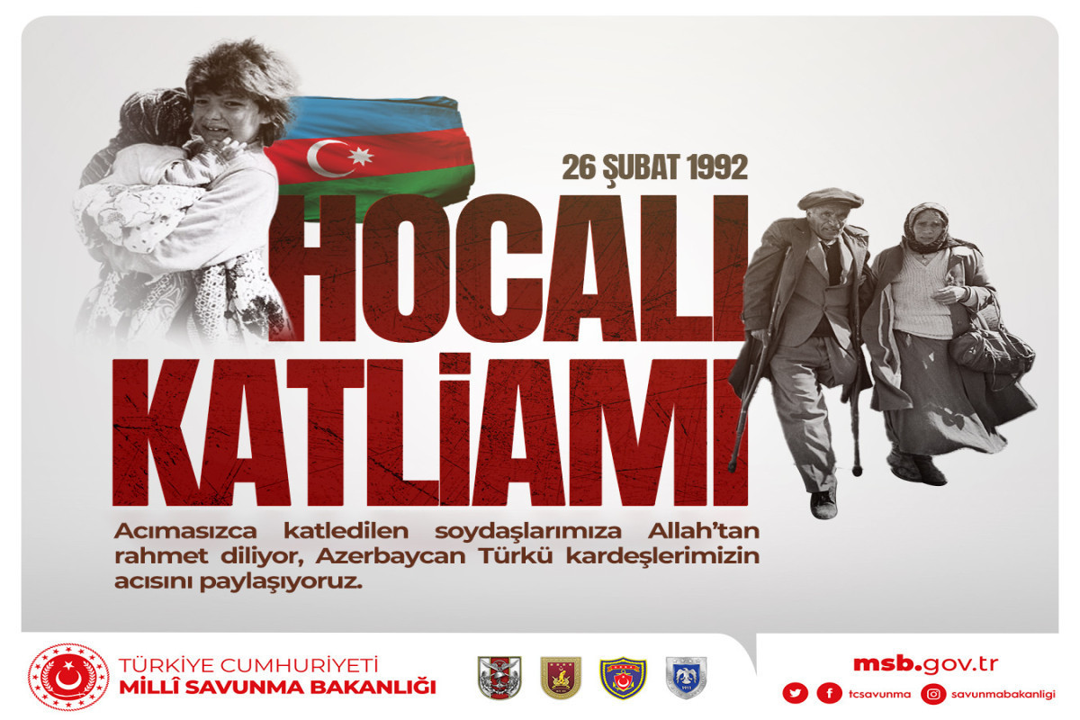 Turkish National Defence Ministry shares post on the anniversary of Khojaly genocide