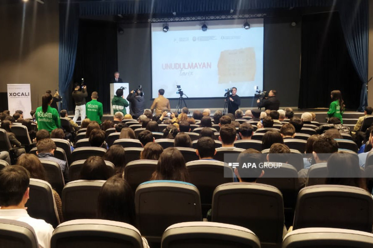 Ağdamda Xocalı soyqırımına həsr olunan tədbir keçirilib - FOTO 