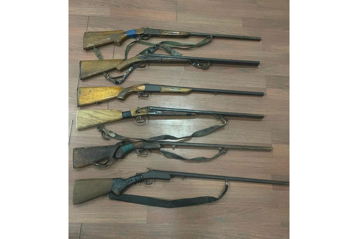 Balakən sakinlərindən 6 qanunsuz silah götürülüb