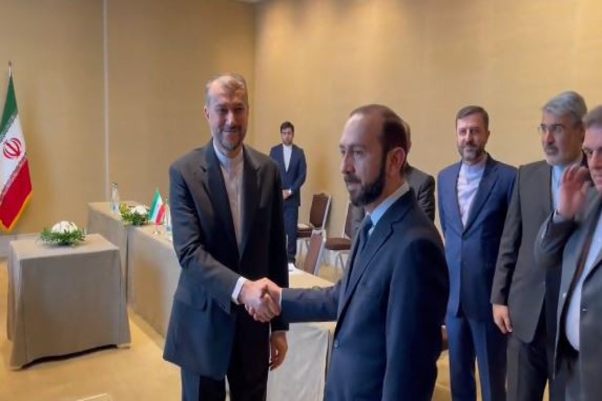 Foreign Ministers of Armenia and Iran, Ararat Mirzoyan and Hossein Amir-Abdollahian