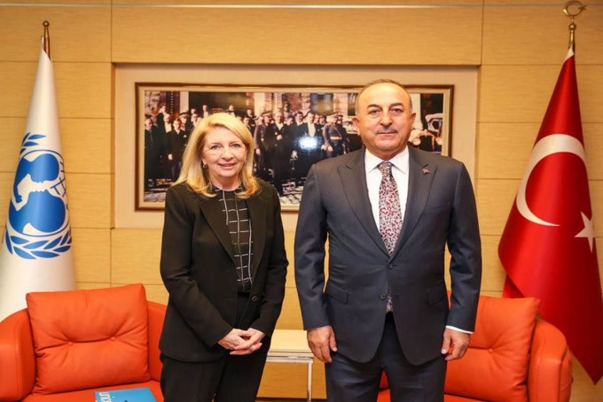 UNİCEF-in icraçı direktoru Ankarada Çavuşoğlu ilə görüşüb