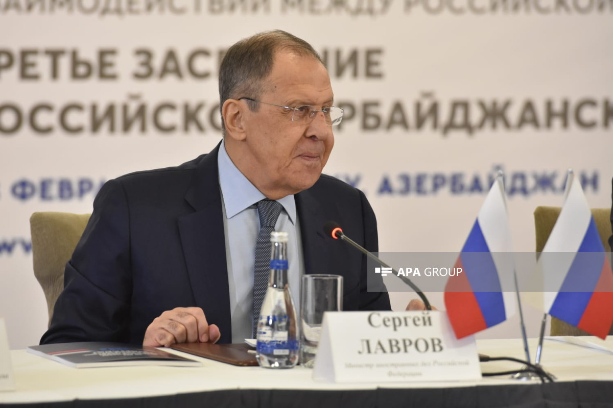 Lavrov: Rusiya-Azərbaycan münasibətləri dürüstlük və mehriban qonşuluq prinsiplərinə əsaslanır