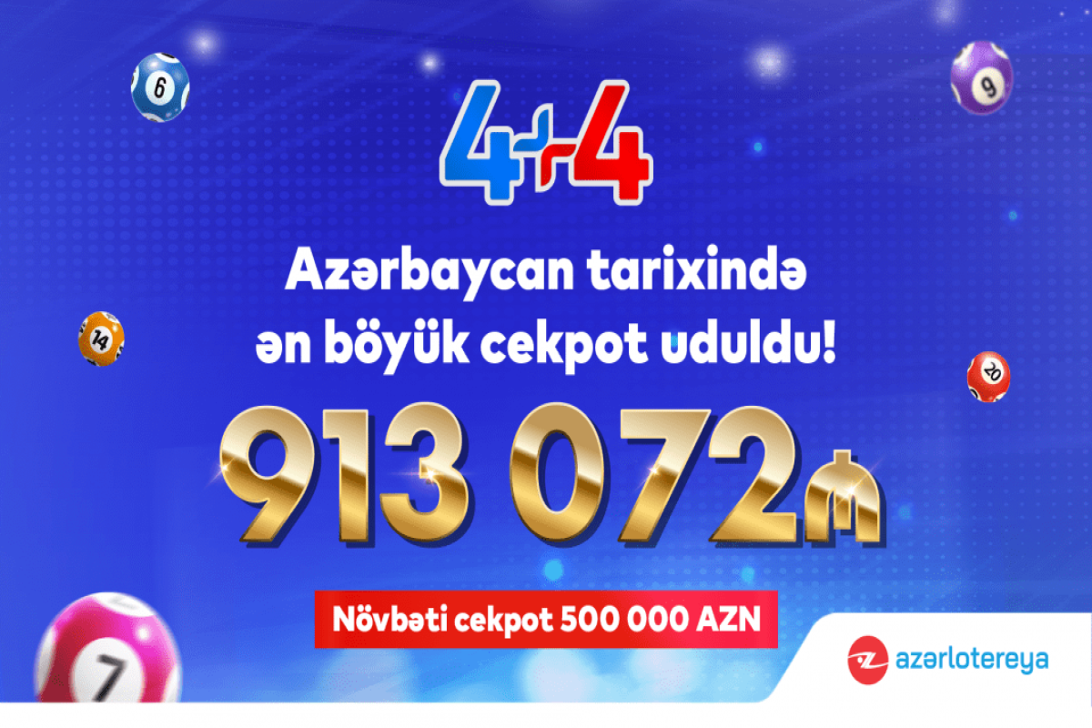 Azərbaycanda 913 000 manatlıq cekpot udulub - VİDEO 